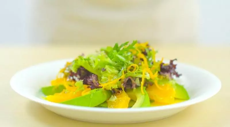 牛油果甜橙沙拉｜一條視頻