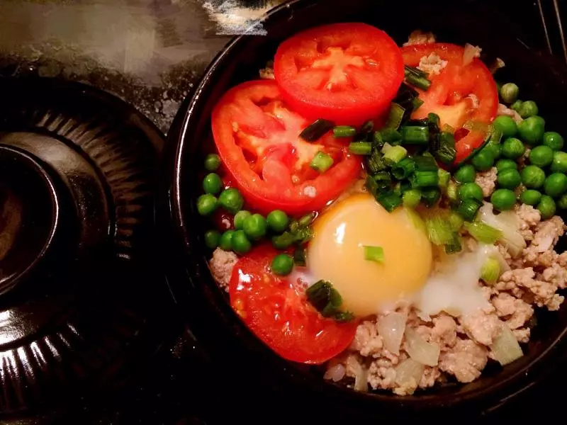 番茄肉末煲仔飯