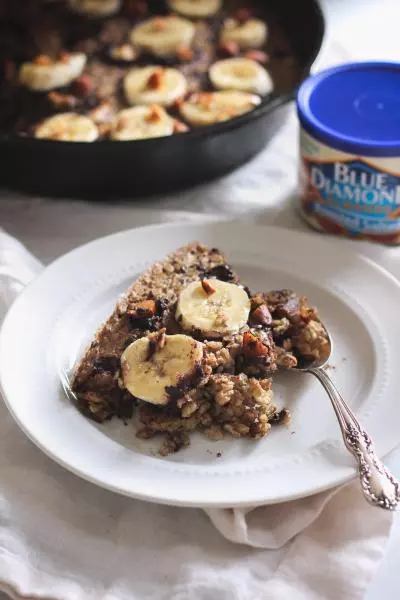 巧克力杏仁海鹽香蕉烤燕麥 dark chocolate,almond&amp;sea salt banana baked oatmeal