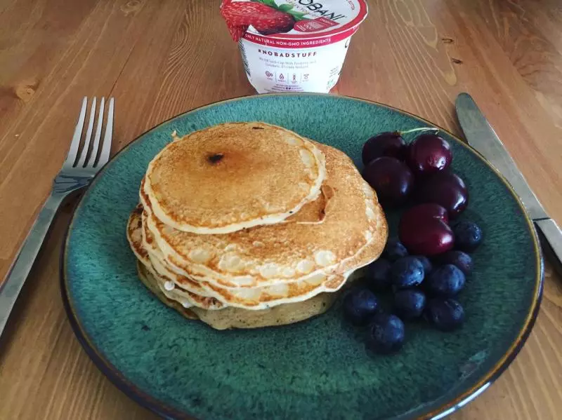 無蛋鬆餅（eggless pancake）