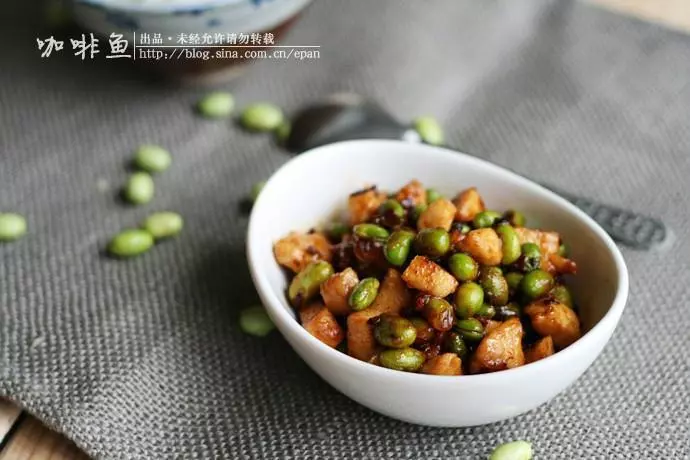 香辣毛豆鸡丁