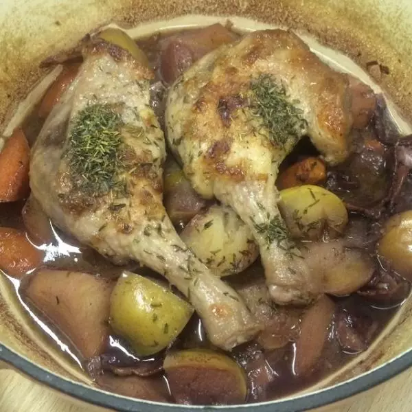 红酒烩鸭腿 Canard au vin