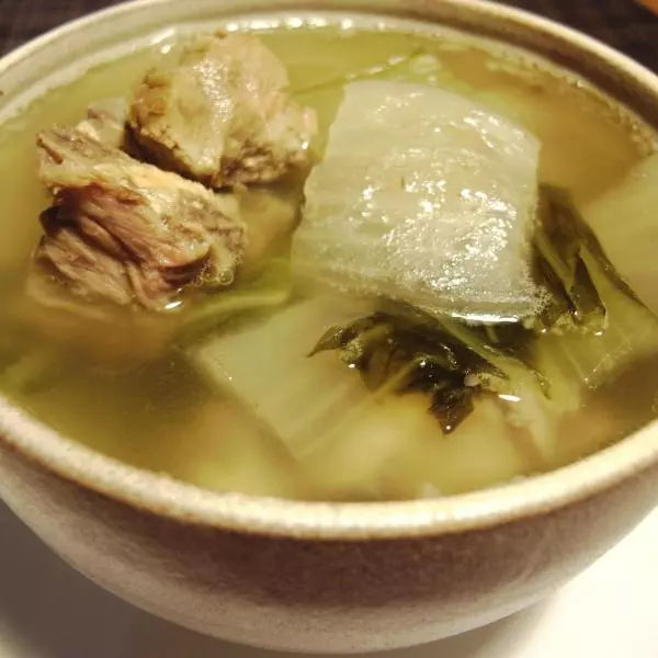 小排腌菜湯