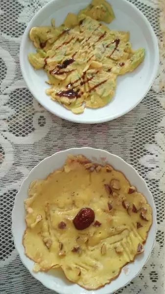 红枣甜饼&amp;香菇芦笋肉泥饼