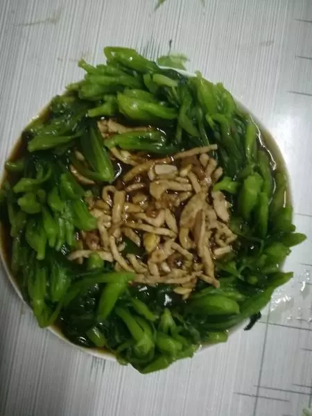 肉丝油菜