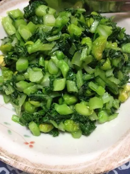 菜心毛豆