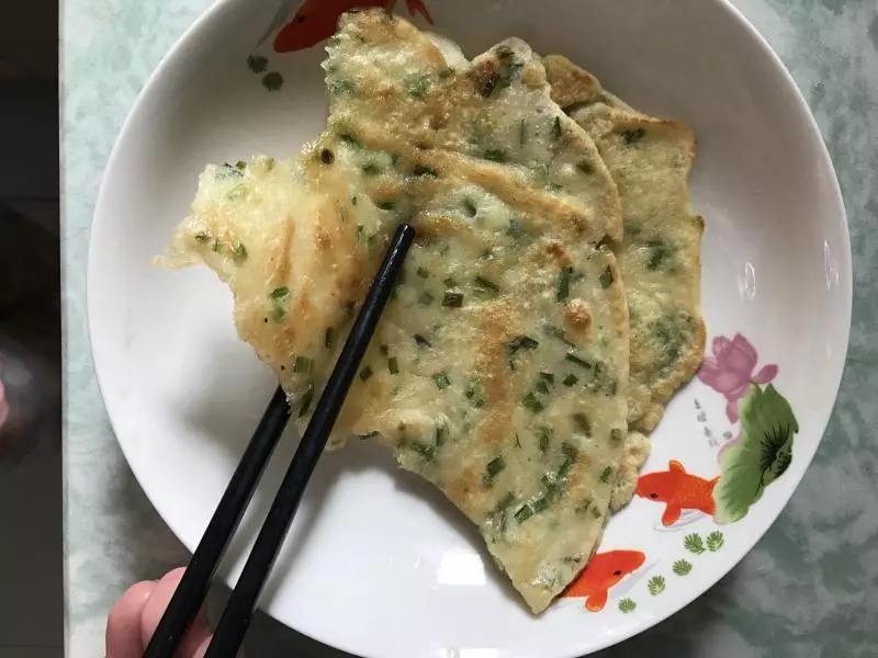 超好吃的韭菜雞蛋餅