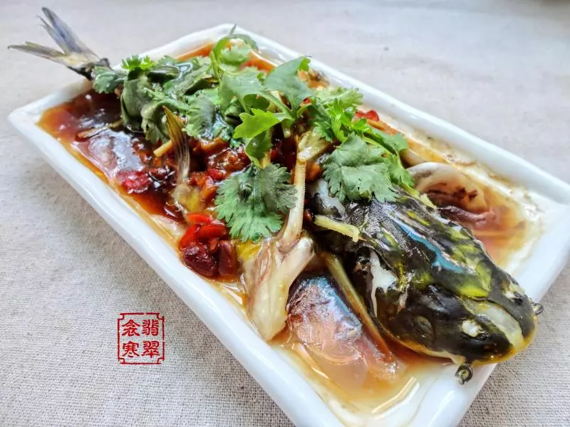 黃豆醬蒸黃顙魚