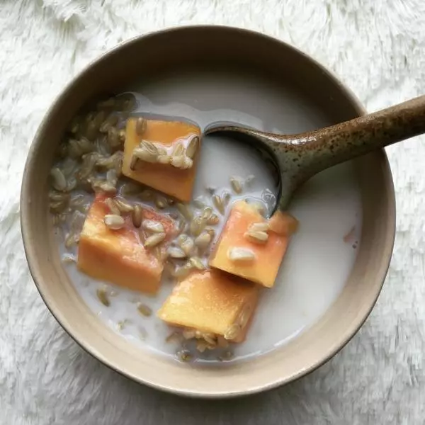 木瓜小麥燕麥粥