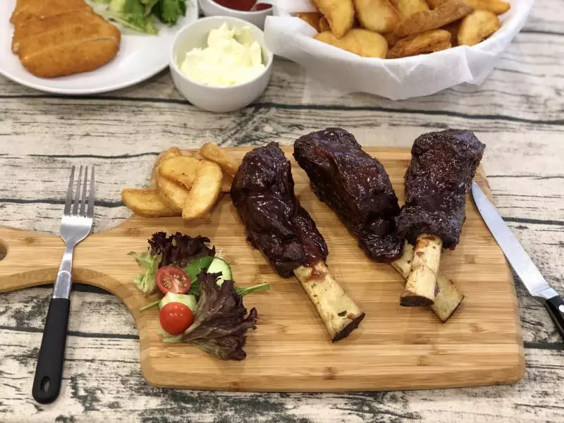 BBQ beef rib烤牛排/烤猪排