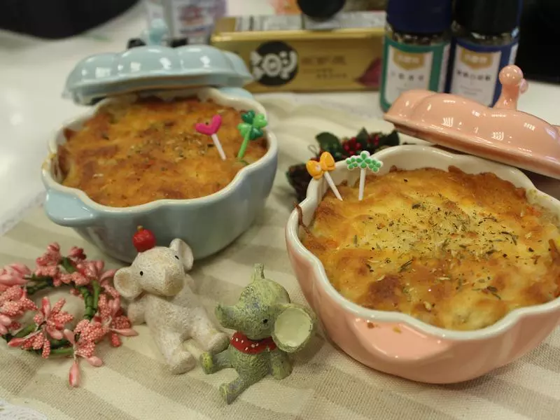 鸡肉奶油焗饭