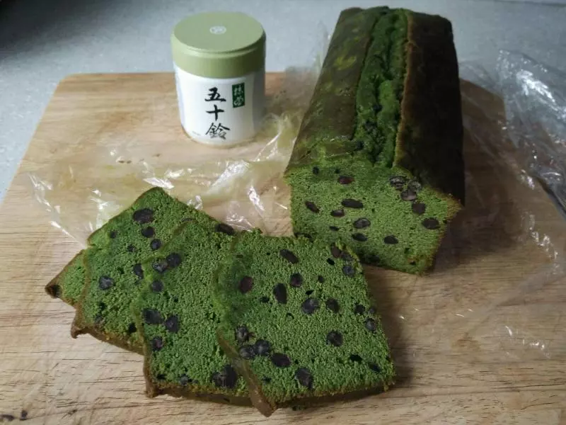 抹茶蜜豆磅蛋糕