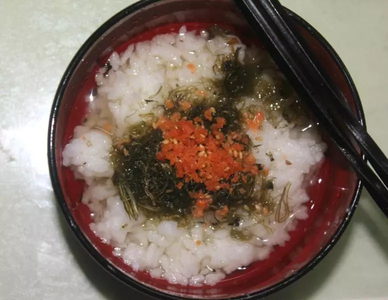 简易日式饭素茶泡饭 お茶渍け