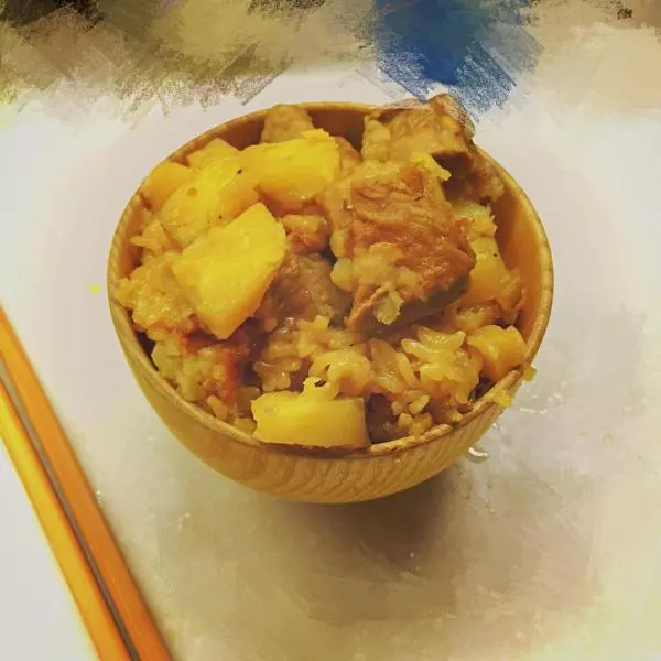 排骨土豆燜飯（懶人版好吃無油）