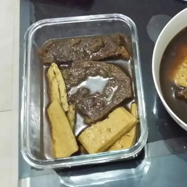 醬滷牛肉，豆腐乾