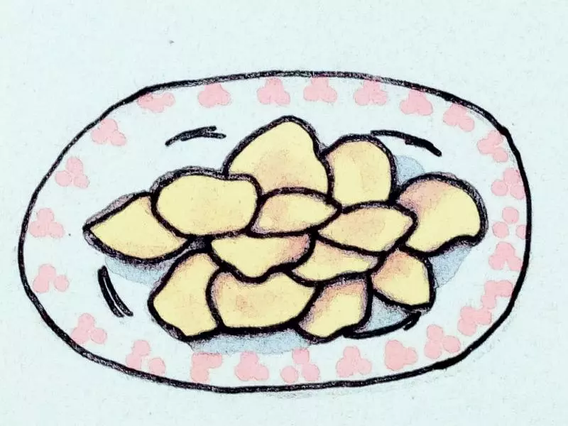 【手绘厨房】微波炉薯片