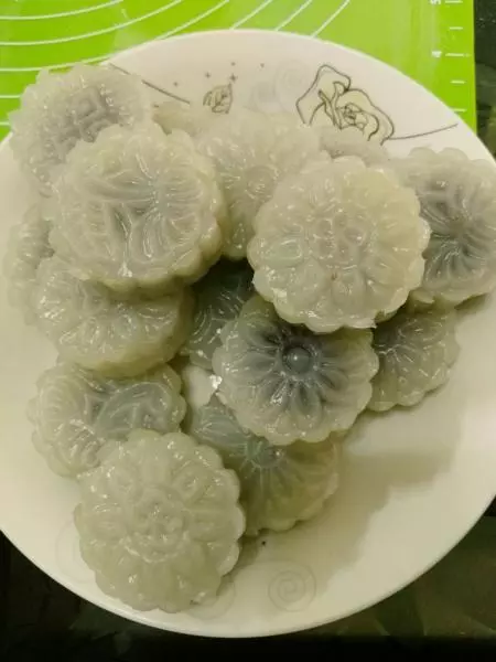 红豆沙水晶饼