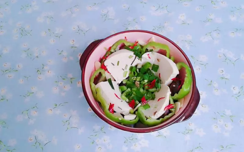 【開心吃練】茄子青椒豆腐蒸蛋