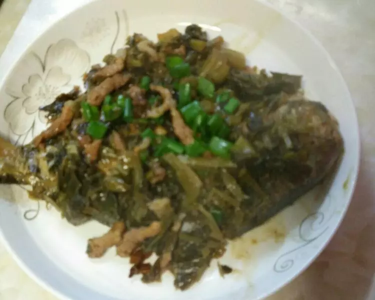 鹹菜鯧魚