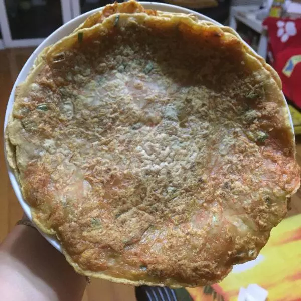 胡萝卜丝鸡蛋薯粉饼