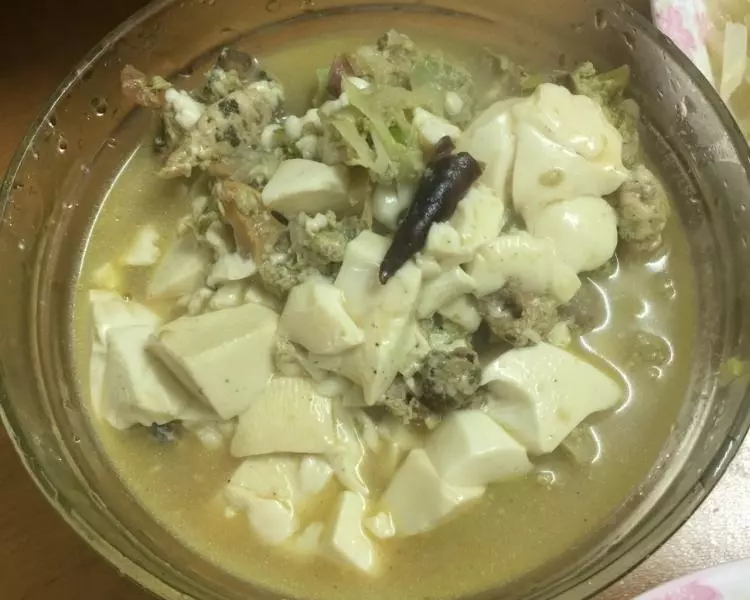 蚌肉炖豆腐