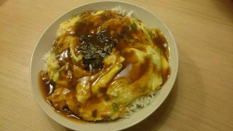 天津飯(蟹玉丼)