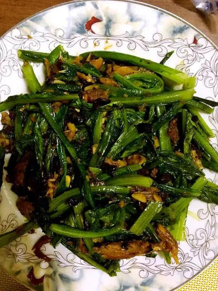 豆豉鲮鱼油麦菜