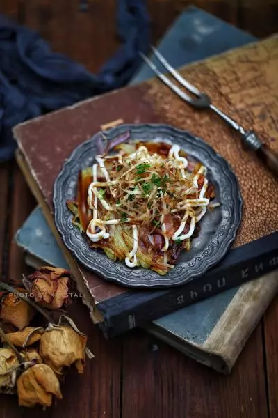 芝士土豆火腿“大阪烧”