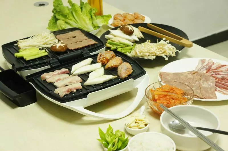 韩式烤肉#烤肉机#