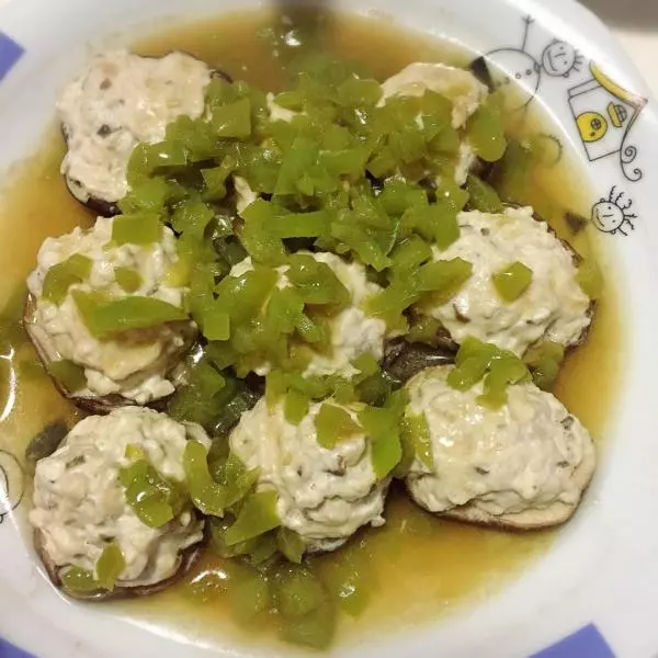 香菇酿鸡蓉