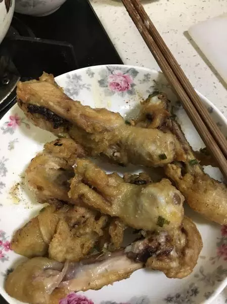 外脆里嫩盐酥鸡腿