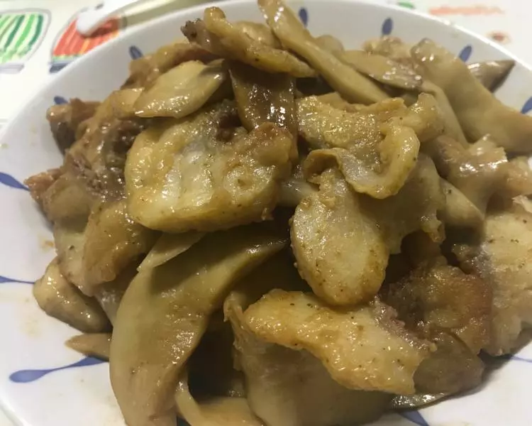 石斑鱼片炒杏鲍菇