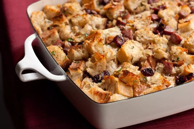 蔓越莓香肠馅
Cranberry and Sausage Stuffing