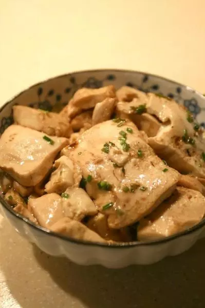 小葱煎豆腐