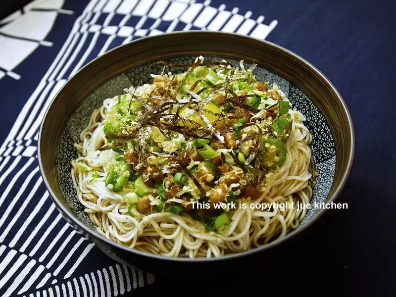 秋葵納豆素麺