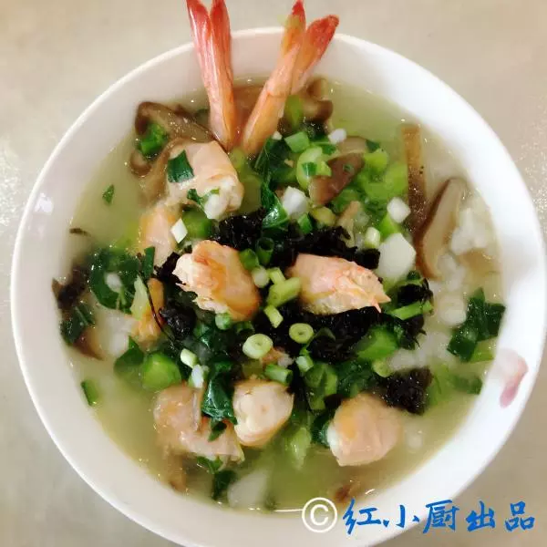 明蝦鱈魚泡飯