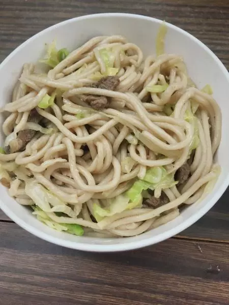 綠甘藍炒莜麵