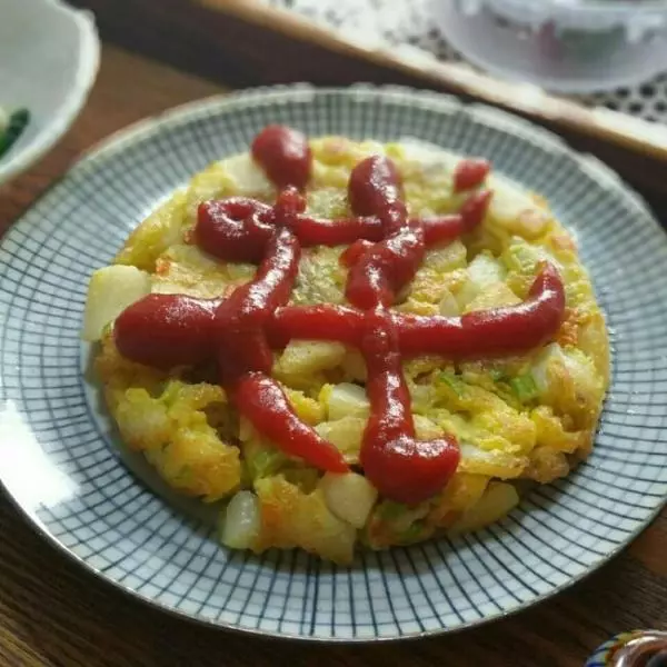 小魚土豆雞蛋餅