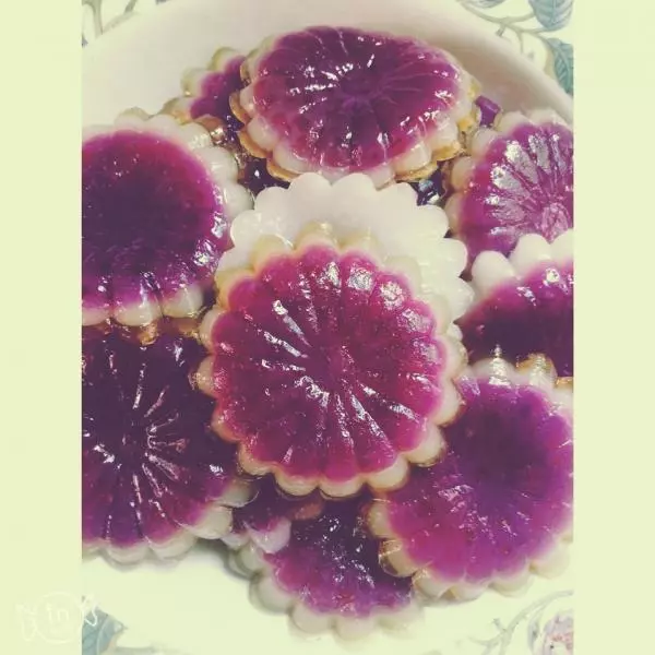 紫薯椰汁糕