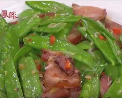 美食凤味学习笔记－腊肉炒荷兰豆，阿基师，20170824