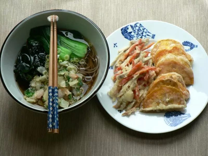 《昨日的美食》之炸虾荞麦面&amp;野菜天妇罗