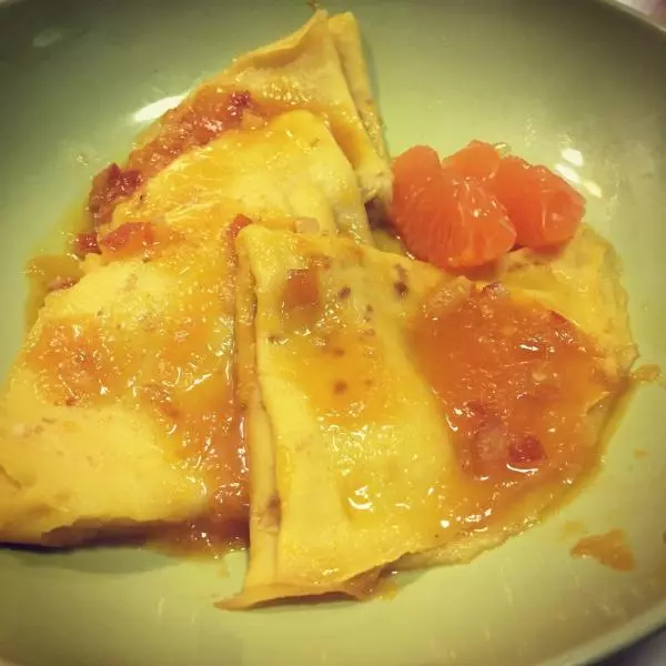 橙香可麗餅
Crêpe suzette