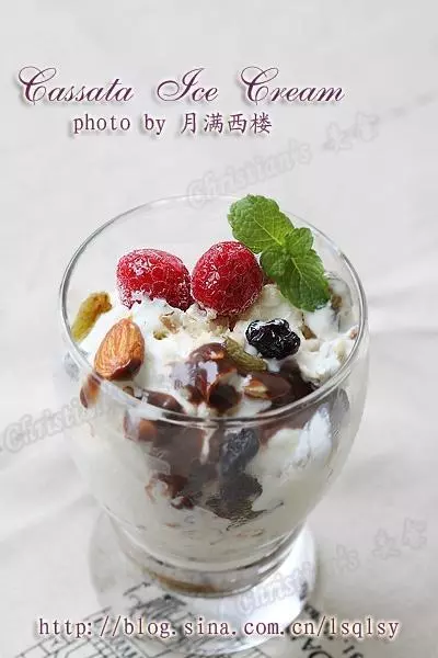 意式卡萨塔冰淇淋Cassata ice cream