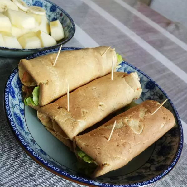 無油全麥雞蛋胡蘿蔔煎餅