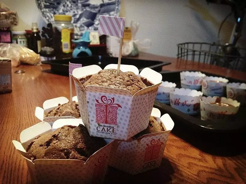 ❤ Cocoa cupcake. 可可戚風紙杯蛋糕