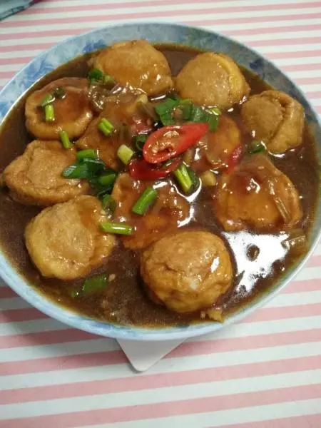 好吃到舔盘的“豆腐酿肉”