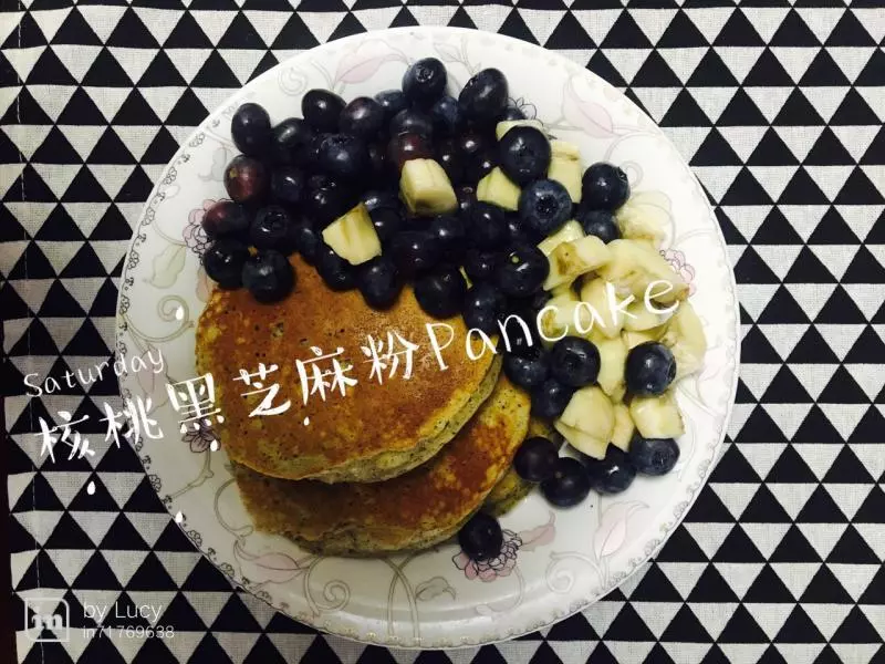 核桃黑芝麻粉Pancake