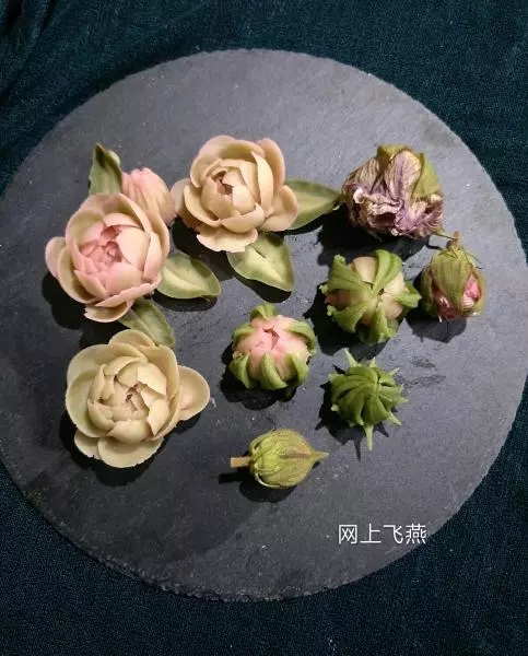 韓式豆沙裱花--A款芍藥花