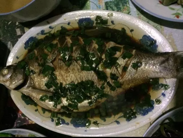 蔥油魚（鯿魚）