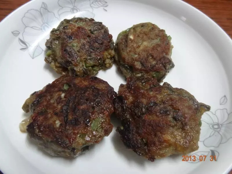 茄子尖椒肉饼